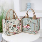 Handbag Floral Print Lunch Bag Thermal Waterproof Insulated Bag  Women