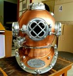 Vintage Diving Helmet Antique Scuba U.S Navy Mark V Scuba Divers Helmet Gift