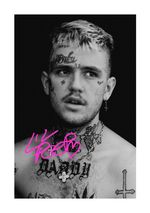 Lil Peep 6 A4 reproduction autograph photograph poster with choice of frame