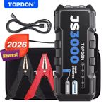 TOPDON JS3000 3000A 12V Car Jump Starter Charger Booster Pack Power Bank 45 Jump