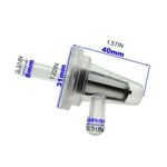 2X Motorcycle Right Angle 90 degree Fuel Filter Fit 1/4" 6mm 7mm Hose Fuel Line