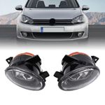 1Pair Front Fog Light Lamp For VW Golf Jetta Mk6 Touran Tiguan Caddy Left &Right