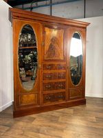 Edwardian Crossbanded Mahogany Triple Fitted Compactum