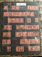 Penny Red Plate 205 Reconstruction 196 stamps