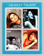 Russian State 2000 Shania Twain, Singer, Music MNH M/S #M885