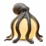 Octopus Table Lamp Warm Glow Octopus Resin Lamp Ambient for Shelf