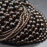 Smoky Quartz Round Beads - 4mm 6mm 8mm 10mm - 14" Strand, for Jewellery Making