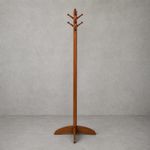 Antique Arts & Crafts Oak Hall Stand Coat Rack