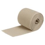 Twill Elastic Band Double-Side 3" Flat 2 Yard 1 Roll Flat Ribbon Cord Beige