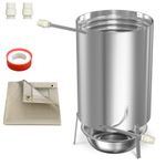 Wood Fire Pool Heater Stainless Steel with Fireproof Mat＆ Tray for Garden Pools