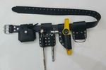 Scaffolding leather Tool belt 4 Pcs Tools Set Ratchet Spanner Level Tape