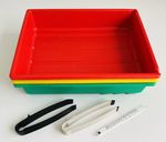 Durst Developing Trays Print Tongs Set of 3 10"'x 12" 25cm x 30cm & Thermometer 