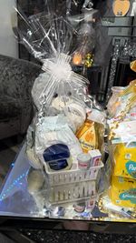 Baby Gift Basket Hamper Grey Teddy, Johnson’s Shampoo, Tommee Tippee Bottle