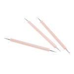 3x Ball Styluses Tool Set For Embossing Pattern Clay Sculpting