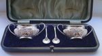 Antique 1898 Sterling Silver Salts - Jenkins & Timm, Sheffield -  63.3g silver