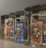 Star Wars 40th Anniversary Figure ACRYLIC DISPLAY CASE Slide base uv protected 