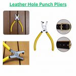 Heavy Duty Leather Hole Punch Pliers Carbon Steel Tool for Belts Watch Straps