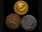 60 pieces! Dungeons and Dragons Coins - Gold silver and bronze pieces