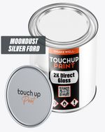 FORD MOONDUST SILVER 2K 2 PACK DIRECT GLOSS SPRAY PAINT QUALITY ACRYLIC