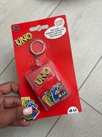 Mattel UNO Mini Keyring Card Game Travel Pack, 2 Players, UK Edition