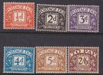 D40-D45 1954 Tudor Postage Due Set M/MINT(216/214)