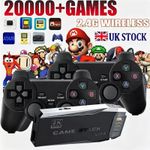 64G 20000+ Retro Games Video Game Console TV Stick 4K HDMI Wireless Controller~