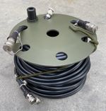 Coaxial Cable RG214 11mm 40 Meters With Male Connector And Steel Cable Holder
