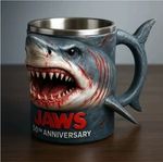 Jaws 50th Anniversary Mug Cup 3D Beer Tumbler Film Memorabilia Gifts Mugs 2025