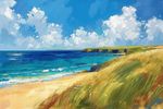 BEACH SEASCAPE CANVAS PICTURE PRINT WALL ART