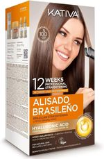 KATIVA ALISADO BRAZILIAN STRAIGHTENING KIT, keratin hair smoothing, UK NEW