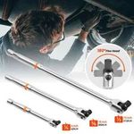 3x Flexi Head Knuckle Power Breaker Extension Bar Adaptor Wrench Set 1/2 3/8 1/4