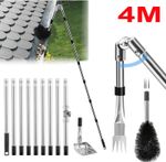 Gutter Cleaner 12Pc 4M Telescopic Roof Gutter Cleaning Tools Kit with Adjustable
