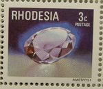 RHODESIA 1978 SG556 3c. GEMSTONES - AMETHYST  -  MNH