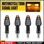 4x Motorcycle Indicators Bike Motorbike Turn Signal Light Bullet Bulb Universal