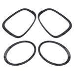 Headlight Tail Light Trim Surround Rings For Mini Cooper F55 F56 F57 14-21 Black