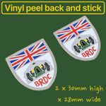 BRDC British Racing Drivers Club Vinyl Sticker Decal Classic Motorsport Race Uk
