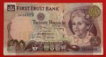 First Trust Bank Belfast, 1998, Circulated Twenty Pounds Banknote