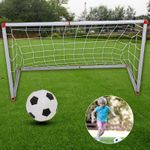 C-Indoor Outdoor Mini Children Football Soccer Goal Post Net Set With Ball Pump