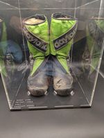 Race Worn Boots Danny Webb 99  Motogp 125cc Degraaf Honda Used In Case