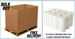 Bulk Buy - 15 Packs (36 Rolls) 2Work Micro Twin Coreless Toilet Rolls
