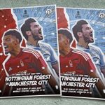 FA CUP SEMI FINAL 2025 Programmes Man City v Forest