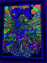 Ghost Seven Inches of Satanic Panic Blacklight Poster