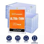 Ultra-thin One Touch Magnetic Card Holder Holds 35PT Cards 25/50/100/200