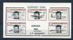 GUERNSEY-SARK JFK SHEET UNMOUNTED MINT