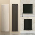 Designer Flat Panel Oval Column Radiator Horizontal Vertical Central Heating Rad