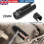 22mm Heavy Duty 1/2" Drive O2 Lambda Oxygen Sensor Open Socket Removal Tool Kit