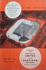 Manchester United v Partizan Belgrade European Cup Semi-Final Programme 20.4.66