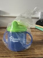 Tommee Tippee Trainer Cup – Blue & Green – Spill-proof Sippy Cup with Handles 