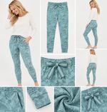 Womens Fat Face Pyjama Leggings Ellie Woodland Bottoms Green (A Bit Defect)