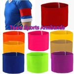 5/10/15PCS Outdoor Team Sports Groups Soccer Armbands Adjustable Player Bands UK